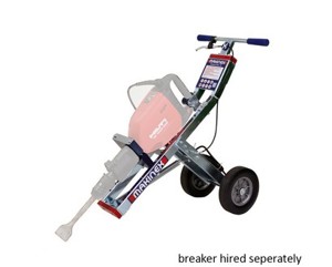 Trolley for Breaker to Remove Floor Coverings