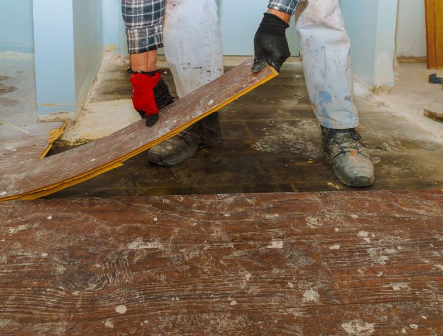 Remove Old Flooring Without, How To Remove Linoleum Tiles From Concrete Floor