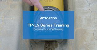 Topcon TP-L5B - Powering On and Self-Levelling