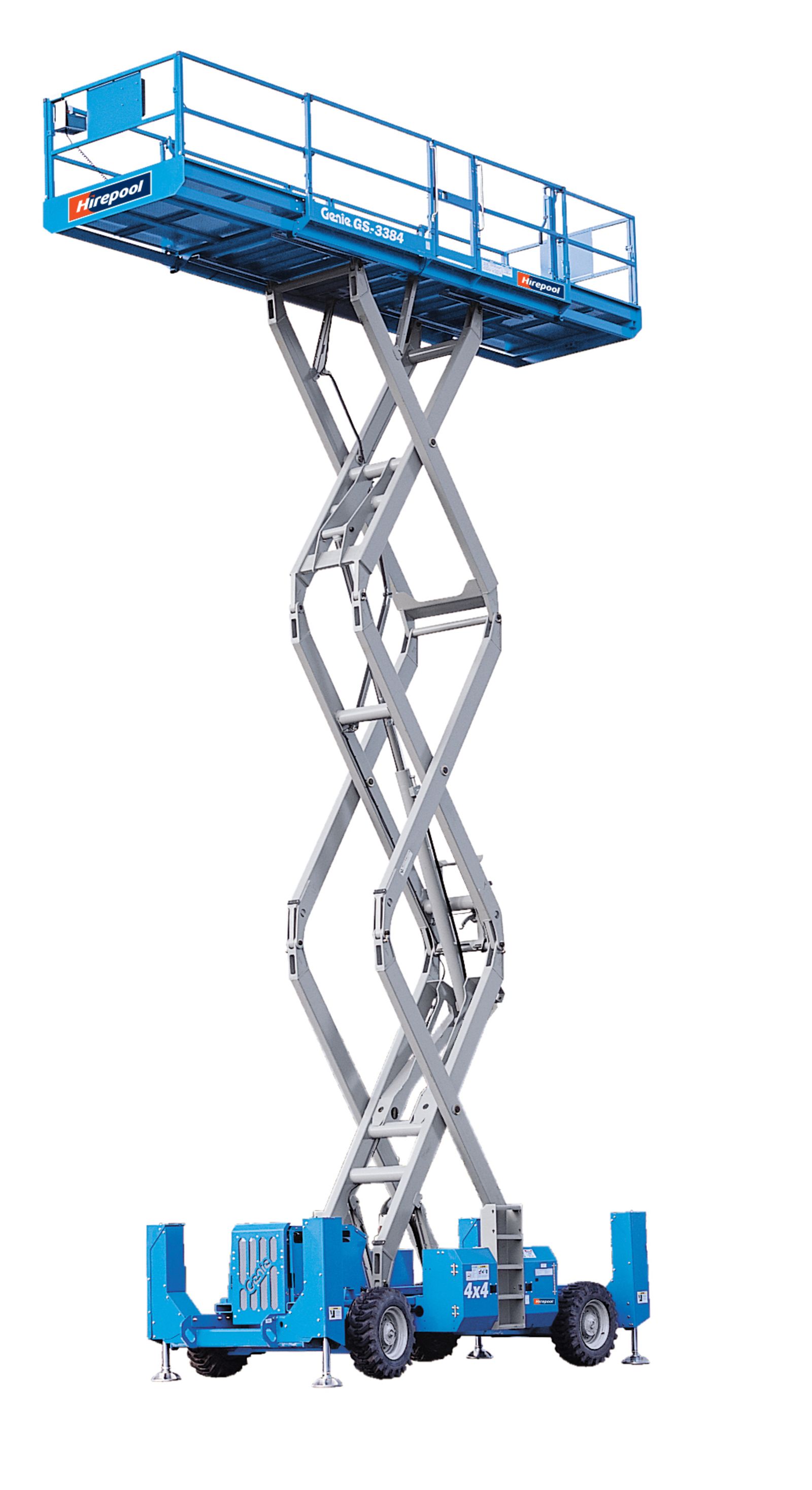 409B Scissor Lift 4WD Diesel Large Deck 12m