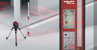 HOW TO Hilti PR30 HVS Rotating Laser Manually enter a garage slope